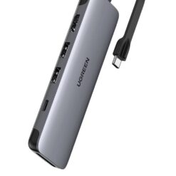 Hub Type C cho MacBook/ Laptop các thiết bị máy tính điện thoại hỗ trợ USB type C truyền âm thanh hình ảnh UGREEN - 70649