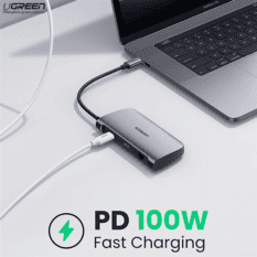 Hub Type C cho MacBook/ Laptop các thiết bị máy tính điện thoại hỗ trợ USB type C truyền âm thanh hình ảnh UGREEN CM219