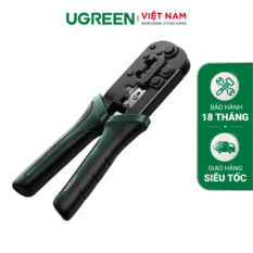 Kềm bấm mạng UGREEN NW136 NW168 - Bấm đầu hạt mạng Rj45 và Rj11 - Tay cầm cao su chống trơn trượt