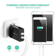 Sạc nhanh 2 cổng UGREEN CD161 - Sạc nhanh Quick Charge 3.0, tối đa 18W mỗi cổng - Sạc nhanh cho Samsung S9 S9+ S8 S8+ S7, Huawei Mate 10 P10, Oneplus 5T, Nexus 5X 6P, Xiaomi