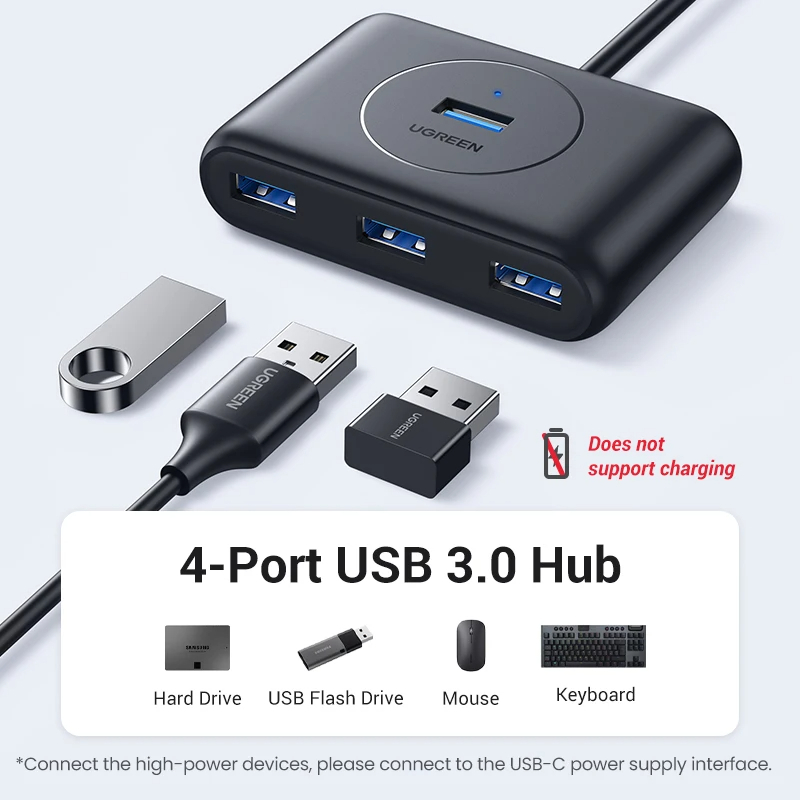 Hub USB 3.0 4 Cổng Ugreen CR113