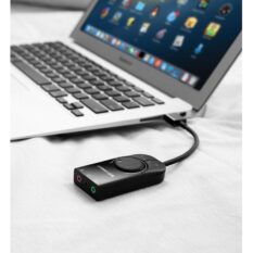 Bộ chuyển đổi âm thanh UGREEN CM129 - Chuyển từ USB sang 3 cổng 3.5mm - Chip SSS1629 DAC 48KHz/16bit