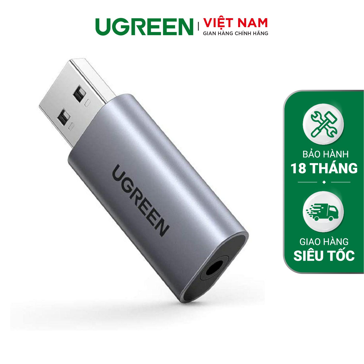 Bộ chuyển đổi âm thanh UGREEN CM383 Từ USB 2.0 sang 3.5mm - Hỗ trợ 2 trong 1 nghe và nói – Ugreen Việt Nam