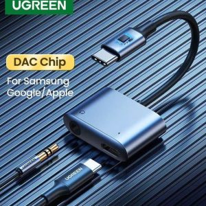 Bộ chuyển đổi có chipset hỗ trợ samsung nguồn PD 7cm usb type c sang 3.5mm Ugreen CM231 60164 6 Bộ chuyển đổi có chipset hỗ trợ samsung nguồn PD 7cm usb type c sang 3.5mm Ugreen CM231 60164