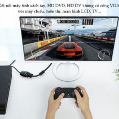 Bộ chuyển đổi HDMI sang VGA UGREEN MM102 Không có Audio, độ phân giải 1920*1080 60Hz (Max) dài 16cm