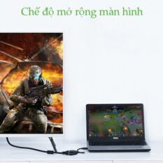 Bộ chuyển đổi HDMI sang VGA UGREEN MM102 Không có Audio, độ phân giải 1920*1080 60Hz (Max) dài 16cm