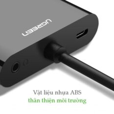 Bộ chuyển đổi HDMI UGREEN CM101 Chuyển sang HDMI/VGA (hỗ trợ nguồn 5V + Audio 3.5mm) dài 30cm