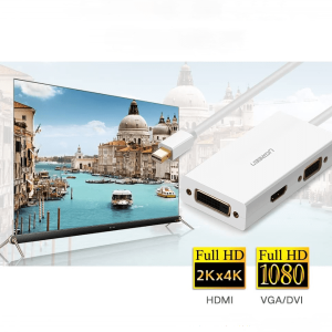 Bộ chuyển đổi Mini DP sang HDMI, DVI, VGA UGREEN MD114