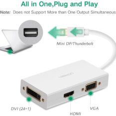 Bộ chuyển đổi Mini DP UGREEN MD114 - Chuyển sang HDMI, DVI, VGA - Hỗ trợ độ phân giải 4K*2K@30Hz