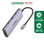 Bộ chuyển đổi Type C  ra 2 cổng HDMI 4k@60Hz, cổng PD, 2 cổng USB3.0, đầu đọc thẻ SD/TF và cổng RJ45