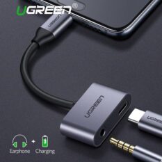 Bộ chuyển đổi Type C sang 3.5mm hỗ trợ cổng sạc USB-C Ugreen 50596 không chip DAC