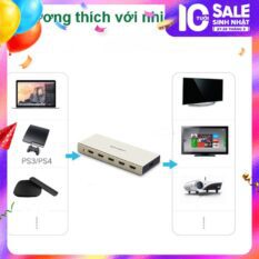 Bộ chuyển mạch HDMI UGREEN MM129 Chuyển 3 vào 1 và 5 vào 1 ra - Hỗ trợ độ phân giải 4K3D - Hỗ trợ Optical + Audio 3.5mm