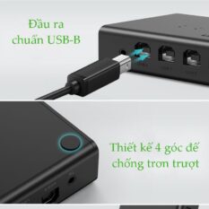 Bộ chuyển mạch KVM UGREEN CM229 - Đồng bộ hóa 8 cổng USB-B 1 bộ điều khiển chuột và bàn phím điều khiển 8 màn hình máy tính