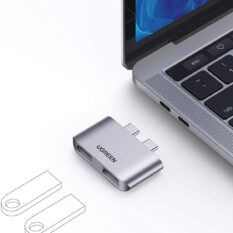 Bộ chuyển Type C sang USB cho Macbook UGREEN 10913