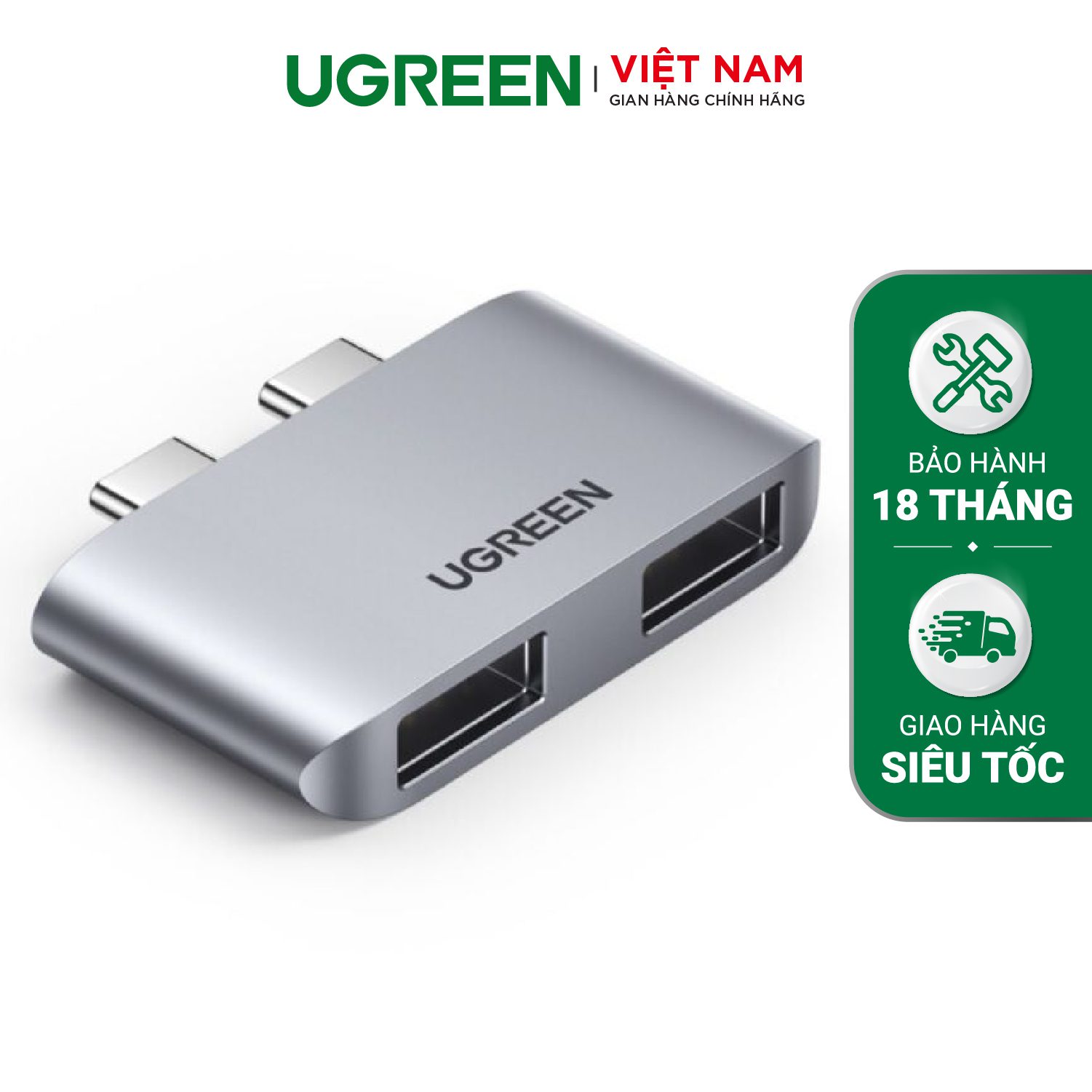 Bộ chuyển Type C sang USB 3.1 UGREEN 10913 - Hỗ trợ cho Macbook - Tốc độ truyền tải lên đến 10Gbps – Ugreen Việt Nam