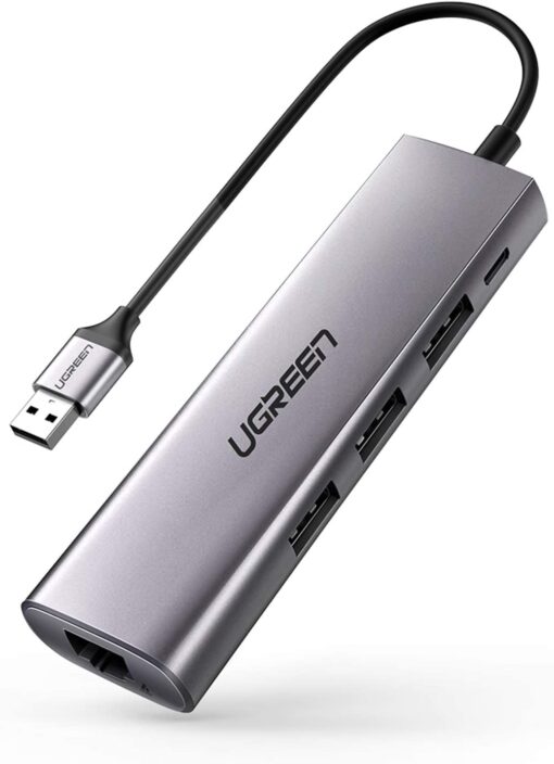 Bộ chuyển USB 3.0 sang LAN, 3*USB 3.0 UGREEN 60812 - Tốc độ mạng 1Gbps, tốc độ truyền dữ liệu 5Gbps