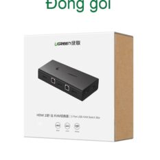 Bộ gộp HDMI KVM UGREEN CM200 - Gộp 2 máy tính dùng chung 1 màn hình, sử dụng chung chuột và bàn phím