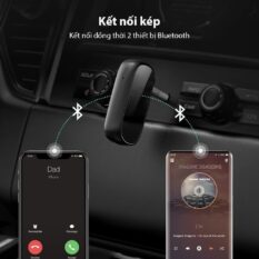 Bộ nhận âm thanh Bluetooth 5.0 UGREEN CM279 Hỗ trợ chuẩn âm thanh APTX - Độ trễ thấp, có micro hỗ trợ đàm thoại - Pin hoạt động 10 giờ liên tục