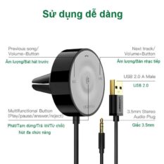 Bộ nhận Bluetooth 4.2 UGREEN CM125 - Sử dụng trên xe hơi hỗ trợ công nghệ chuẩn âm thanh aptX