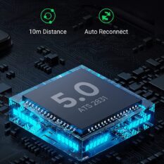 Bộ phát Bluetooth 5.0 Aux UGREEN CM403 - 2 chế độ TX, RX - Kèm nút chấp nhận/ từ chối cuộc gọi