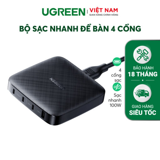 bo sac nhanh 100w de ban ugreen 70869 chuan sac nhanh pd qc 30 sac duoc cho laptop