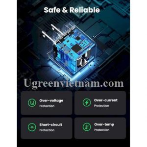 Củ sạc nhanh kèm cáp Type C 25W Ugreen CD250 50576