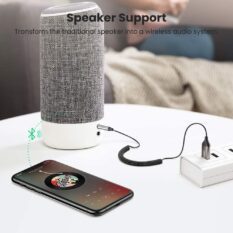 Bộ thu Bluetooth 5.0 UGREEN CM309 - Tích hợp mic đàm thoại trên ô tô - Kết nối đồng thời 2 thiết bị hỗ trợ nghe và gọi