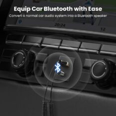 Bộ thu Bluetooth 5.0 UGREEN CM309 - Tích hợp mic đàm thoại trên ô tô -  Kết nối đồng thời 2 thiết bị hỗ trợ nghe và gọi