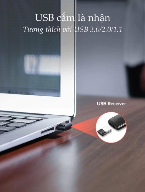 Bút Lazer trình chiếu UGREEN LP180 - Điều khiển từ xa 100m, khả năng tương thích rộng
