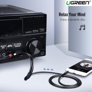 Cáp âm thanh 3.5mm ra 2 hoa sen 2Rca, dài 0.5m Ugreen AV102 AV102 40423 9 Cáp âm thanh 3.5mm ra 2 hoa sen 2Rca, dài 0.5m Ugreen AV102 AV102 40423