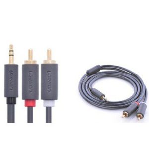 Cáp âm thanh 3.5mm ra 2 hoa sen 2Rca, dài 0.5m Ugreen AV102 AV102 40423 7 Cáp âm thanh 3.5mm ra 2 hoa sen 2Rca, dài 0.5m Ugreen AV102 AV102 40423