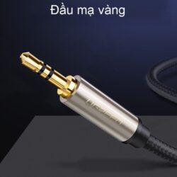 Cáp âm thanh 3.5mm ra 6.35mm UGREEN AV127 - Truyền tải âm thanh Hifi chất lượng cao - Đầu nối mạ vàng, vỏ bện chống rối