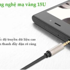 Cáp âm thanh 3.5mm ra 6.35mm UGREEN AV127 - Truyền tải âm thanh Hifi chất lượng cao - Đầu nối mạ vàng, vỏ bện chống rối