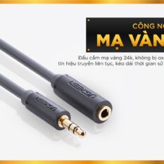 Cáp âm thanh kéo dài hai đầu chuẩn 3.5mm 1 đầu đực 1 đầu cái UGREEN AV124