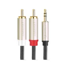 Cáp Audio 3.5mm to AV hoa sen (RCA) dài 3M Ugreen 20824 vỏ nhôm