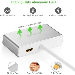 Cáp chuyển đổi (3 in 1) từ 1 cổng Mini DisplayPort sang 1 trong 3 cổng HDMI DVI-I (24+5) VGA đầu cái UGREEN MD109