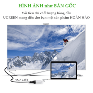 Bộ Chuyển Đổi USB Type C sang VGA, LAN và USB UGREEN 30439