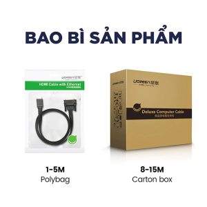Cáp HDMI sang DVI-D 24+1 dây tròn và dây dẹt dài 1-15M UGREEN HD106 13 Cáp HDMI sang DVI-D 24+1 dây tròn và dây dẹt dài 1-15M UGREEN HD106