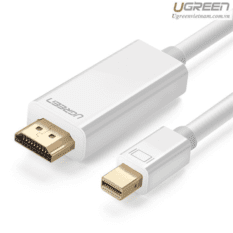 Cáp chuyển đổi mini DisplayPort sang HDMI Dài 2M MD101 10404 (Màu Trắng)