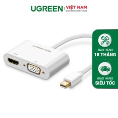 Cáp chuyển đổi Mini DisplayPort sang HDMI và VGA dài 20cm UGREEN MD115