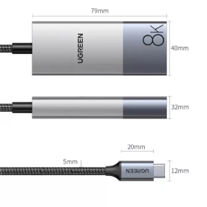 Cáp chuyển đổi Type C sang HDMI 2.1 8K@60Hz Ugreen 50338 8 Cáp chuyển đổi Type C sang HDMI 2.1 8K@60Hz Ugreen 50338