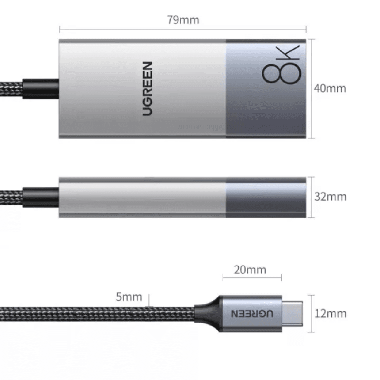 Cáp chuyển đổi Type C sang HDMI 2.1 8K@60Hz Ugreen 50338  - Hình ảnh 2