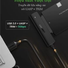 Cáp chuyển đổi USB 3.0 / USB type C sang Sata (7+15) cho ổ cứng ngoài SSD HDD 2.5 inch dài 50cm UGREEN CM321