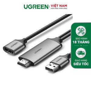 Cáp chuyển đổi USB (Micro Lightning Type-C) sang HDMI dài 1.5m UGREEN 50291