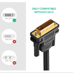 Cáp chuyển DVI-I (24+5) sang cổng VGA dài từ 1-5m UGREEN DV102