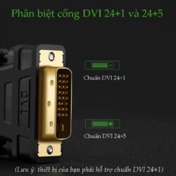 Cáp chuyển HDMI sang DVI (24+1) UGREEN HD133 - Dây bện nylon chống rối, bề mặt mạ vàng 24K