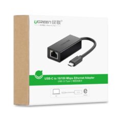 Cáp chuyển Type C sang đầu mạng UGREEN US236 Đầu mạng Ethernet RJ45 Gigabit tốc độ mạng 1000 Mbps, khả năng tương thích rộng