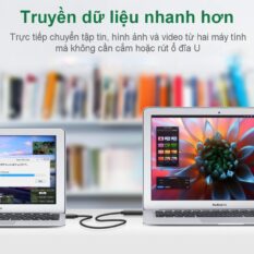 Cáp dữ liệu USB 2.0 sang Type C UGREEN US318 - Tích hợp chipset được đặt ở đầu cắm - Lõi đồng nguyên chất, vỏ bọc PVC