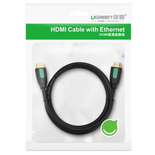 Cáp HDMI 2.0 UGREEN HD101 Thuần đồng 100% 19+1 dùng cho Tivi máy tính máy chiếu màn hình... độ dài từ 1-15m