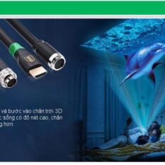 Cáp HDMI sang DIN 19P UGREEN HD125 - Giao diện USB 2.0 tốc độ truyền tải 480Mbps, độ dài 10-20m cho công trình